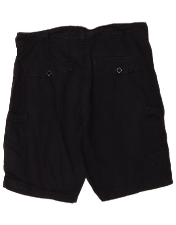 Mountain Warehouse Mens Cargo Shorts W34 Large Navy Blue Cotton