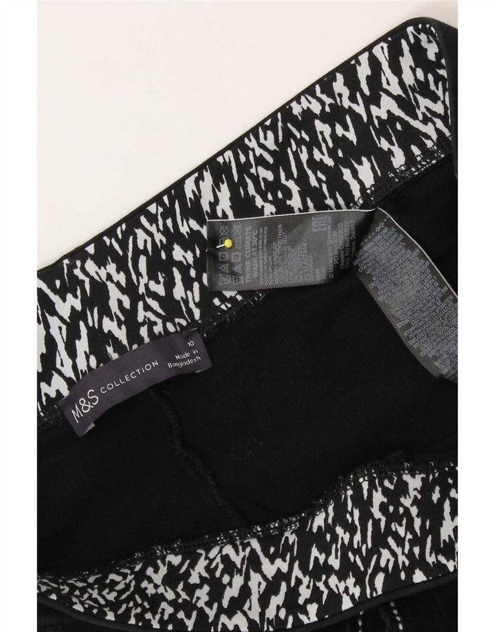 Marks & Spencer Womens Tracksuit Trousers UK 10 Small Black Cotton