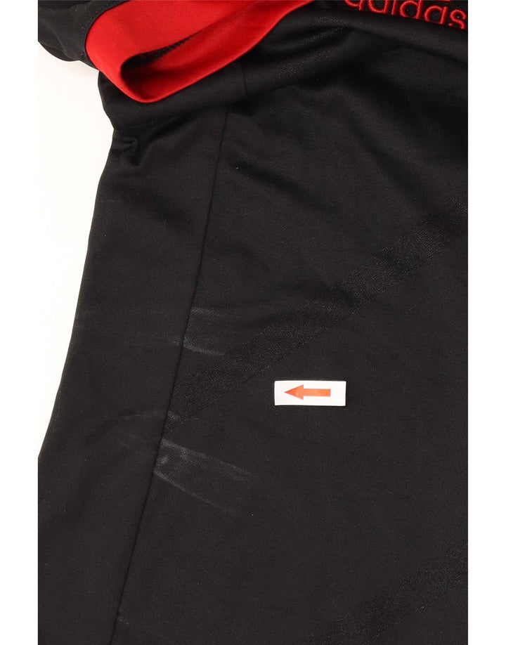 Adidas Mens Climalite T-Shirt Top Small Black Striped