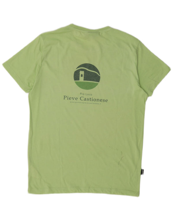 New Balance Camiseta gráfica para mujer Top UK 46 Large Green Cotton
