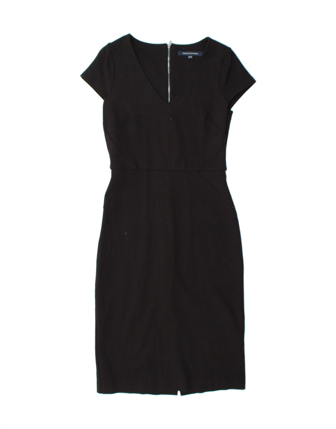 FRENCH CONNECTION Womens Bodycon Dress UK 12 Medium  Black Viscose Vintage French Connection and Second-Hand French Connection from Messina Hembry 
