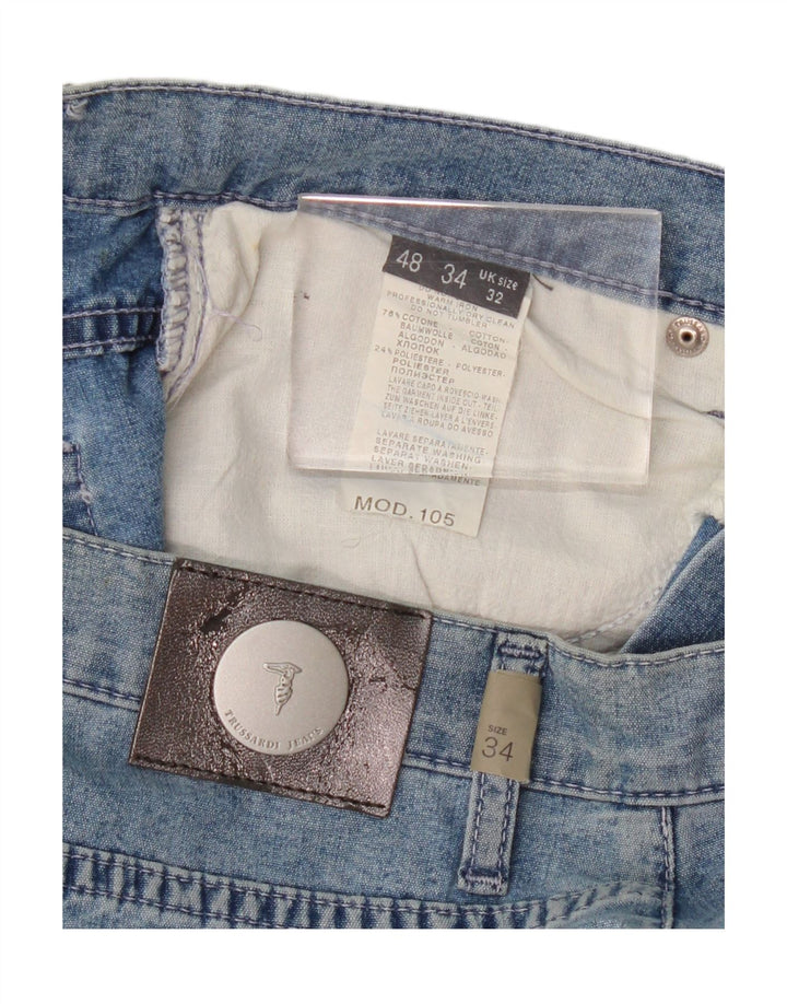 Trussardi lige jeans til kvinder W32 L30 blå bomuld