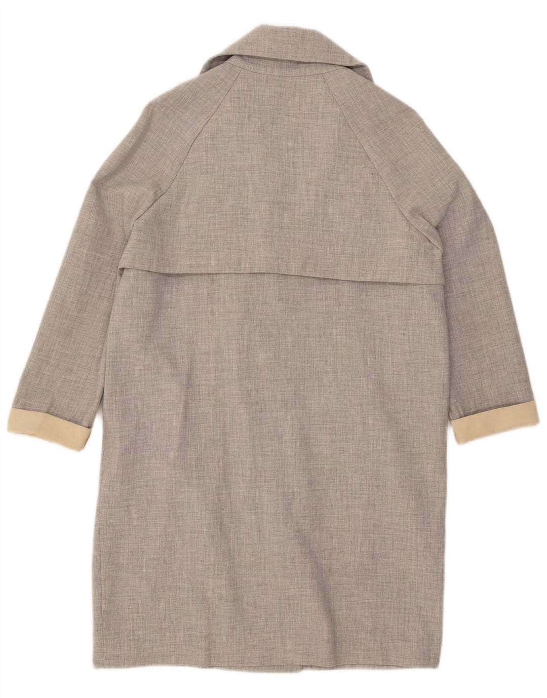 Trench oversize da donna Topshop UK 8 piccolo poliestere grigio