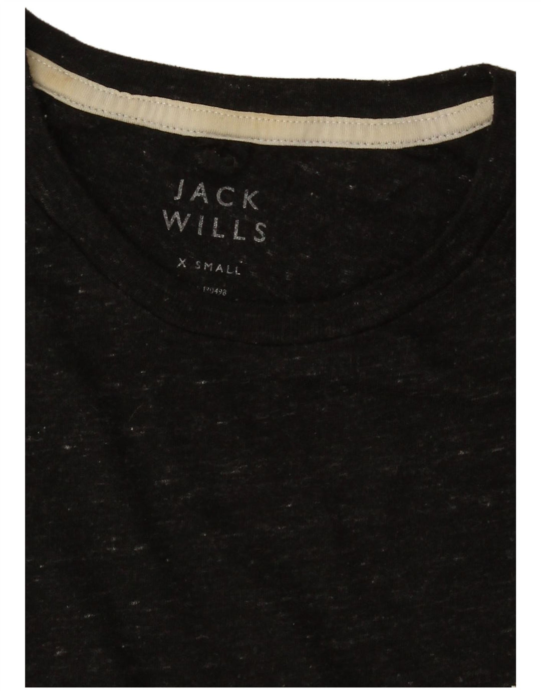 Jack Wills T-Shirt Homme Top XS Noir Moucheté
