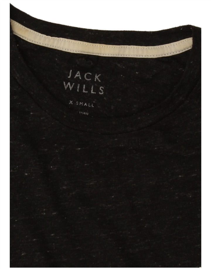 Jack Wills T-Shirt Homme Top XS Noir Moucheté