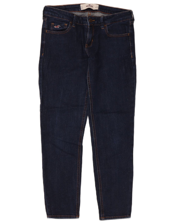 Hollister Γυναικεία Crop Slim Jeans US 5 Small W27 L25 Navy Blue Cotton