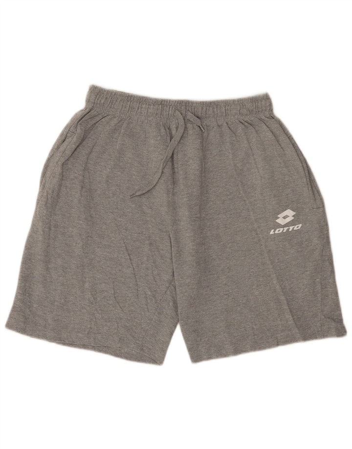 Lotto Mens Sport Shorts XL Grey Cotton