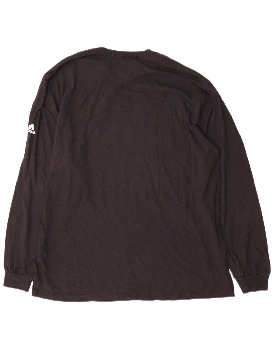 Adidas Mens Graphic Top Long Sleeve 2XL Black Cotton