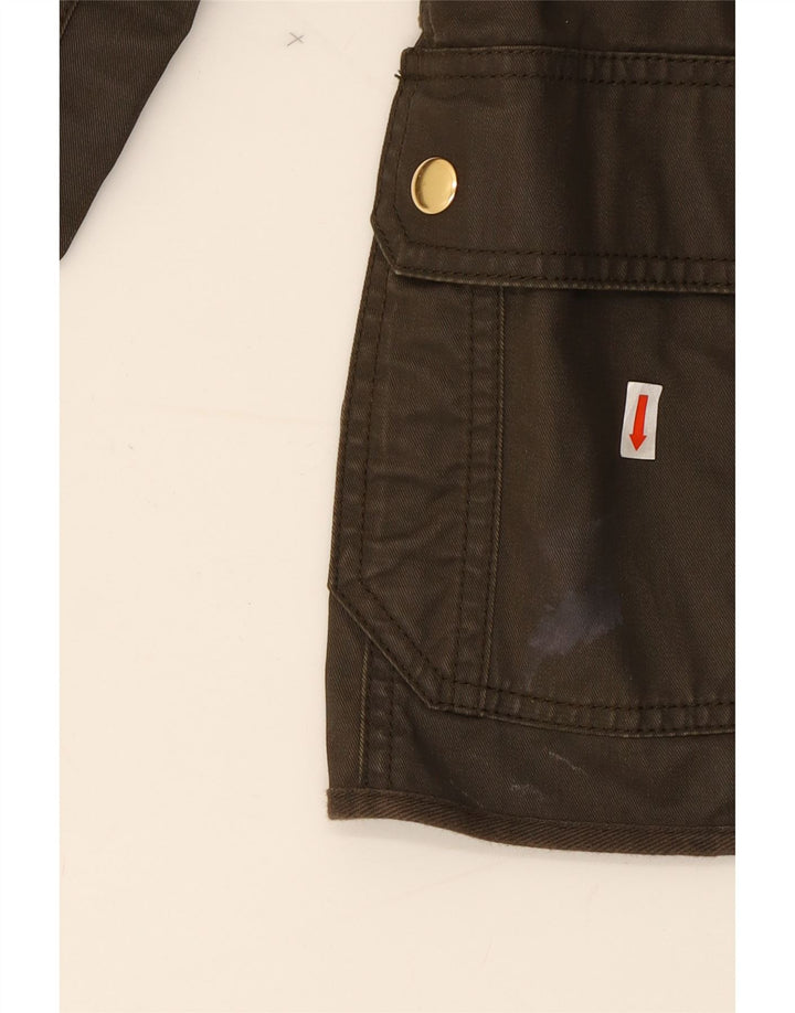 J. CREW Womens Utility Jacket UK 6 XS Khaki Cotton Vintage J. Crew and Second-Hand J. Crew from Messina Hembry 