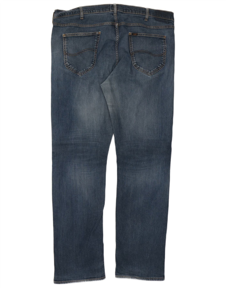 Lee Mens Daren Straight Jeans W42 L34 Blue Cotton