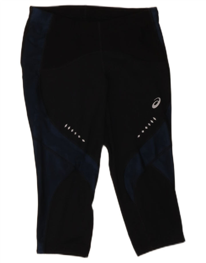 Asics Dame Capri Leggings UK 12 Medium Sort Polyester