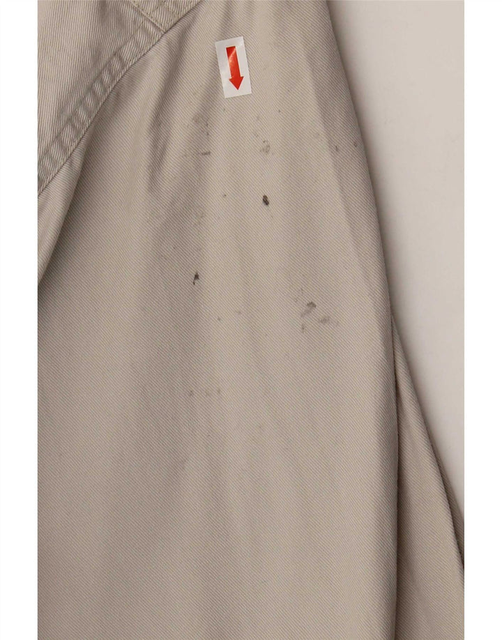 Camisa vaquera vintage para hombre grande beige