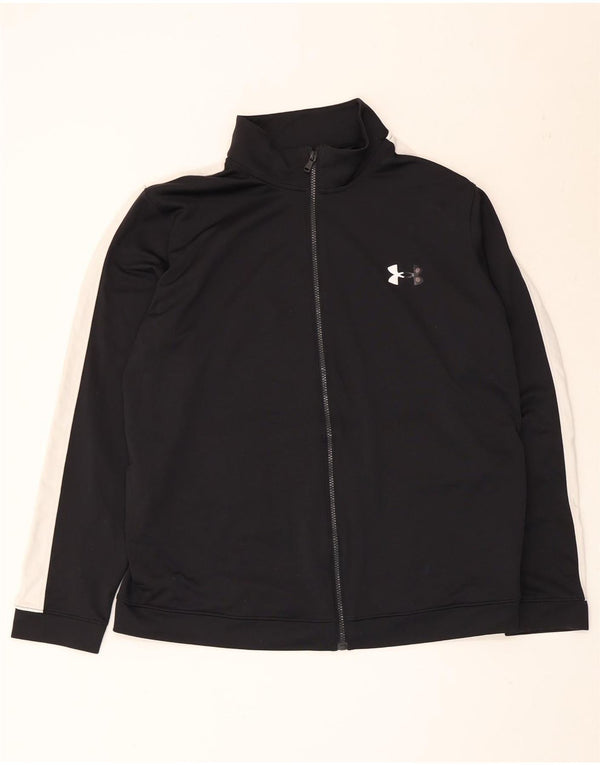 Under Armour Mens Tracksuit Top Jacket XL Black Colourblock Polyester