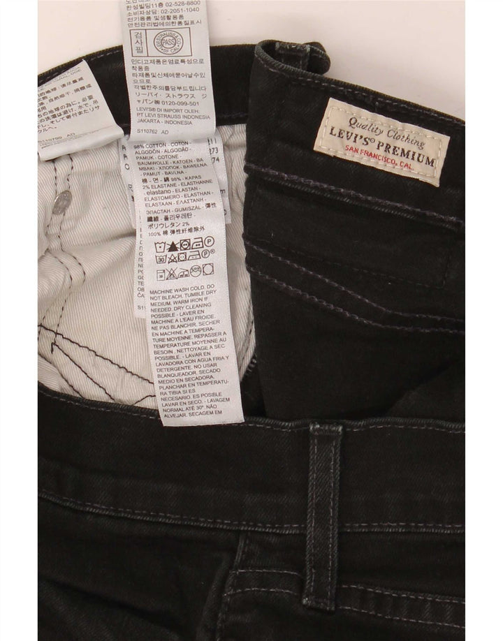 Мужские прямые джинсы Levi's W33 L30, черный хлопок