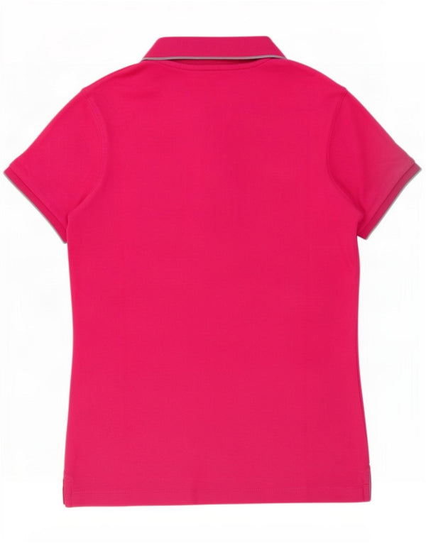 Champion Damen Heritage Fit Poloshirt UK 10 Small Rosa Baumwolle
