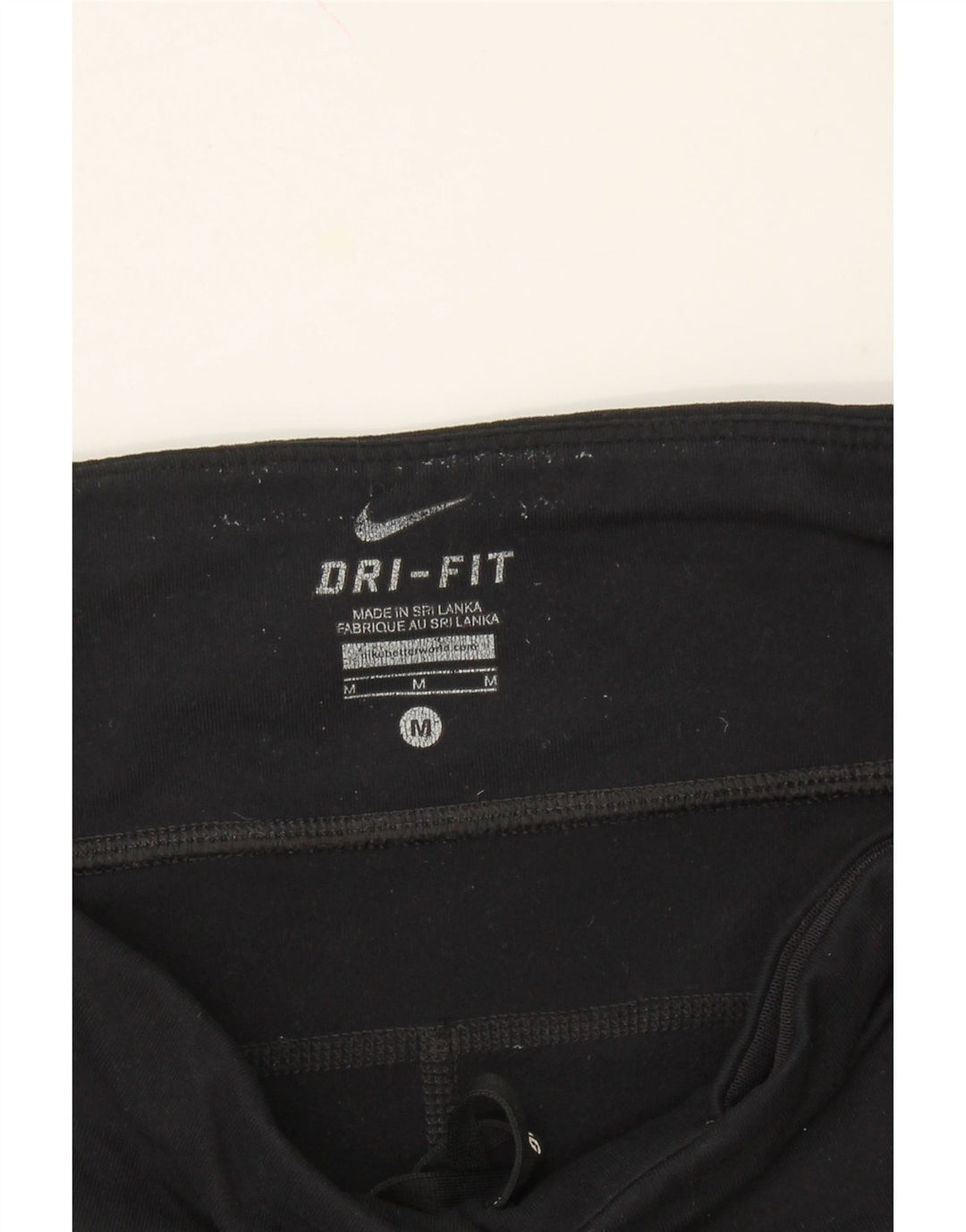 NIKE Womens Dri Fit Capri Leggings UK 12 Medium Black Nylon Vintage Nike and Second-Hand Nike from Messina Hembry 