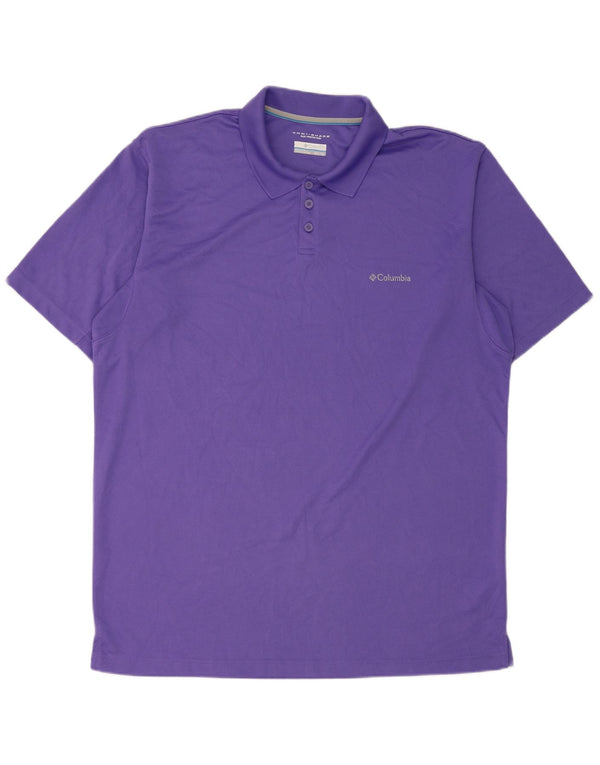 Ανδρικό πουκάμισο Columbia Omni-Shade Polo XL Purple Polyester