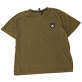 Adidas Mens T-Shirt Top 2XL Khaki Cotton