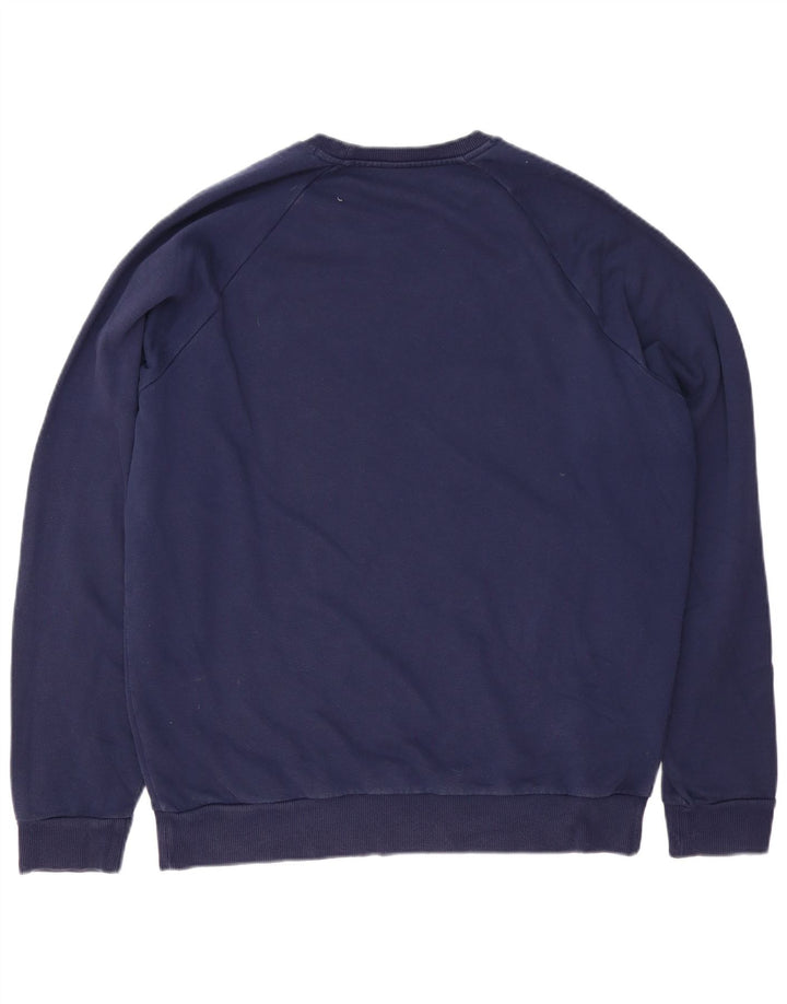 Under Armour Mens Sweatshirt Jumper Large Navy Blue Cotton