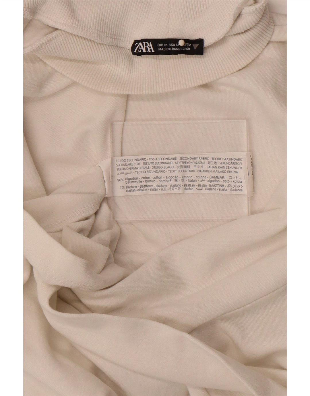 Womens Crop Oversized Sweatshirt Jumper UK 14 Medium