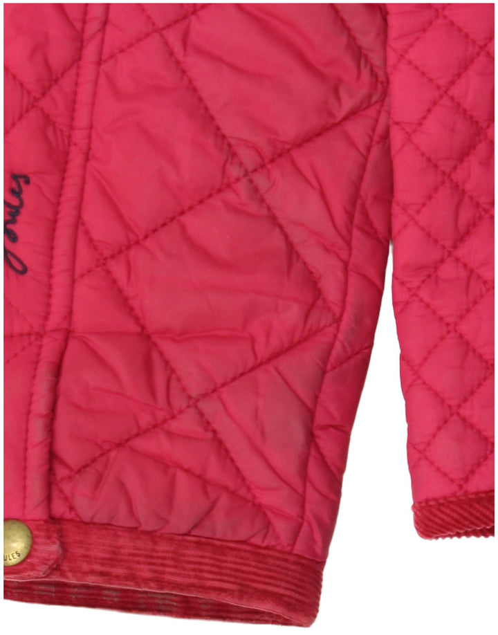 Giacca trapuntata da donna Joules UK 12 poliestere rosa medio