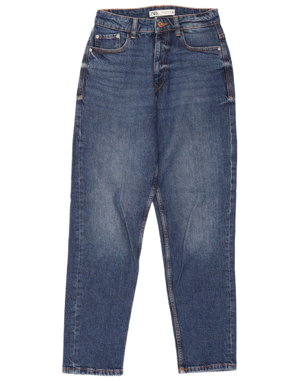 Marks & Spencer Womens High Waist Tapered Jeans EU 36 XS W26 L28 Blue