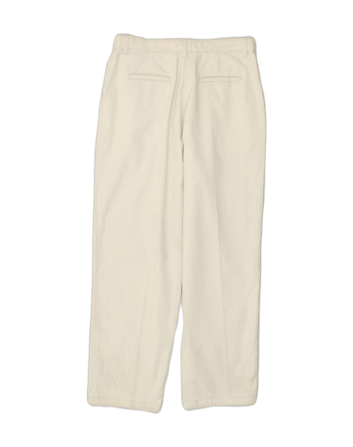 LEE Womens Straight Chino Trousers US 12 Large W32 L29 Beige Cotton | Vintage Lee | Thrift | Second-Hand Lee | Used Clothing | Messina Hembry 