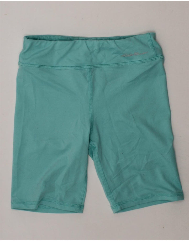 EDDIE BAUER Girls Sport Shorts 7-8 Years Small Turquoise Polyester Vintage Eddie Bauer and Second-Hand Eddie Bauer from Messina Hembry 