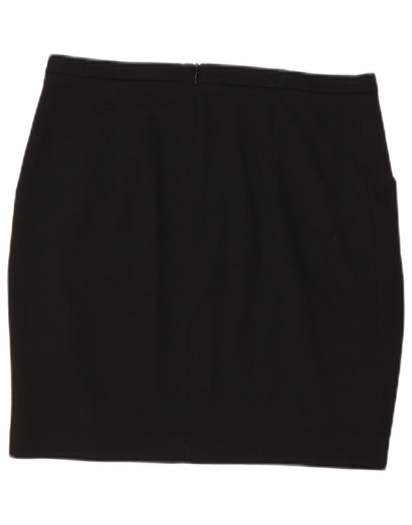 Zara Γυναικεία Pencil Φούστα Medium W28 Μαύρη