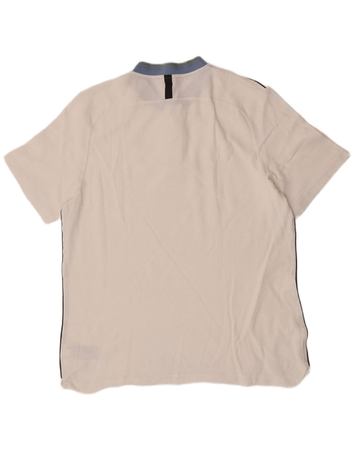 Nike herre poloshirt XL hvid bomuld