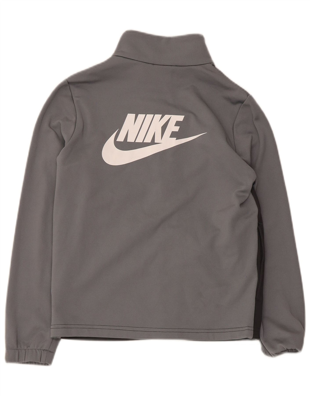 Nike Boys Graphic Tracksuit Top Jacket 10-11 Years Medium Grey Colourblock