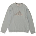 Adidas Mens Graphic Sweatshirt Jumper Small Blue Cotton