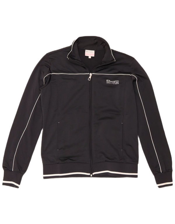 Champion Womens Heritage Fit Top Jacket UK 16 Large Black