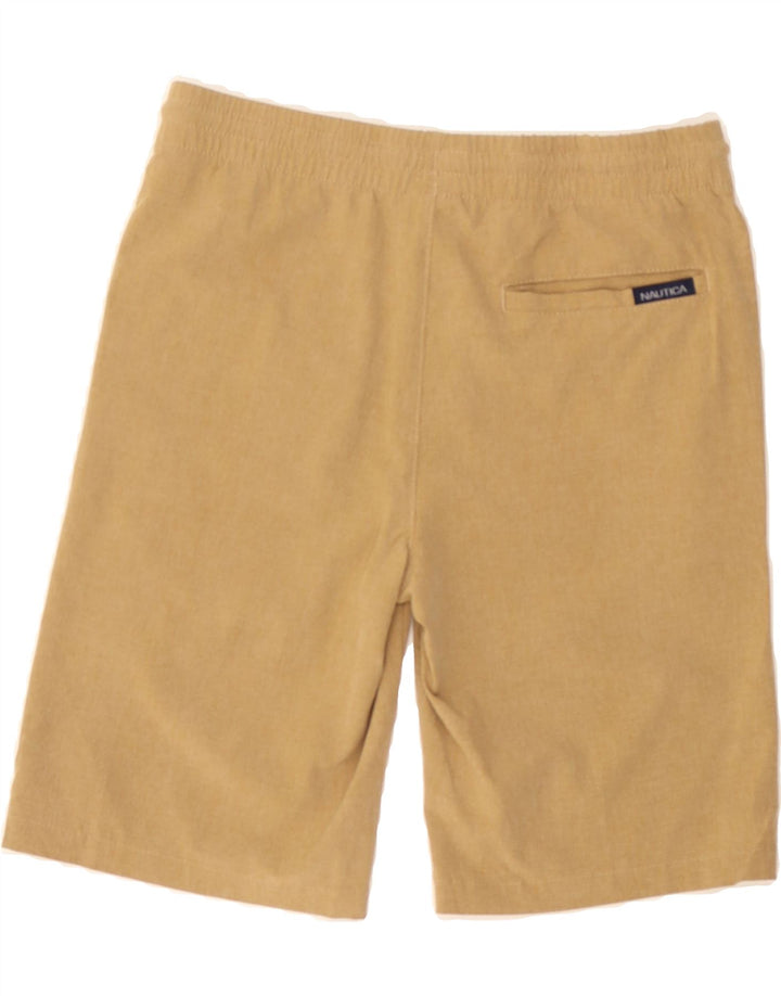NAUTICA Boys Bermuda Shorts 10-11 Years Medium W26 Beige Polyester Vintage Nautica and Second-Hand Nautica from Messina Hembry 