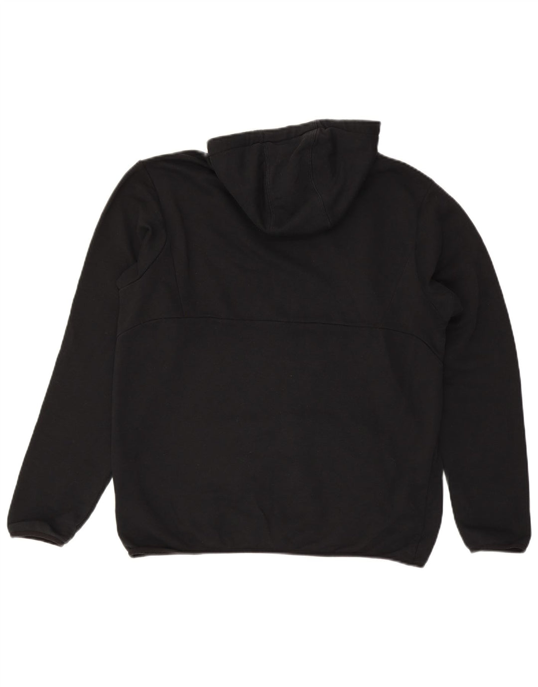 PUMA Mens Hoodie Jumper Large Black Cotton