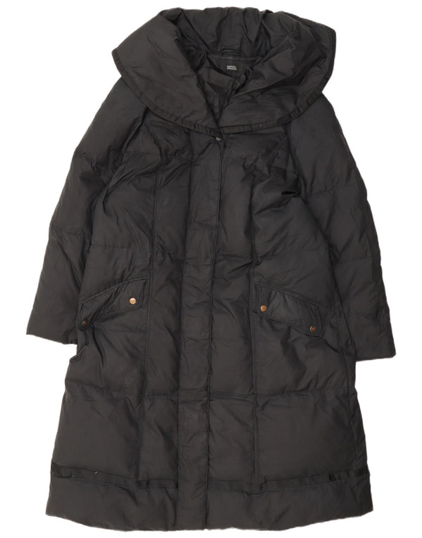Marks & Spencer Damen Wattierter Mantel UK 22 3XL Schwarz Polyester