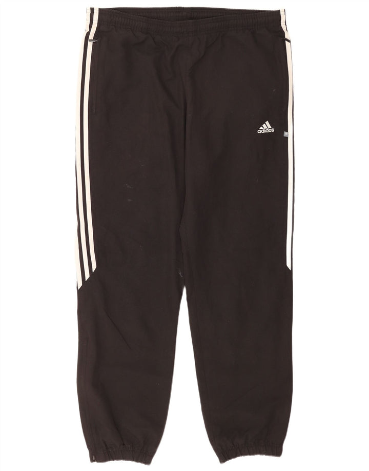 Adidas Mens Tracksuit Trousers Joggers Medium Black Polyester Sports