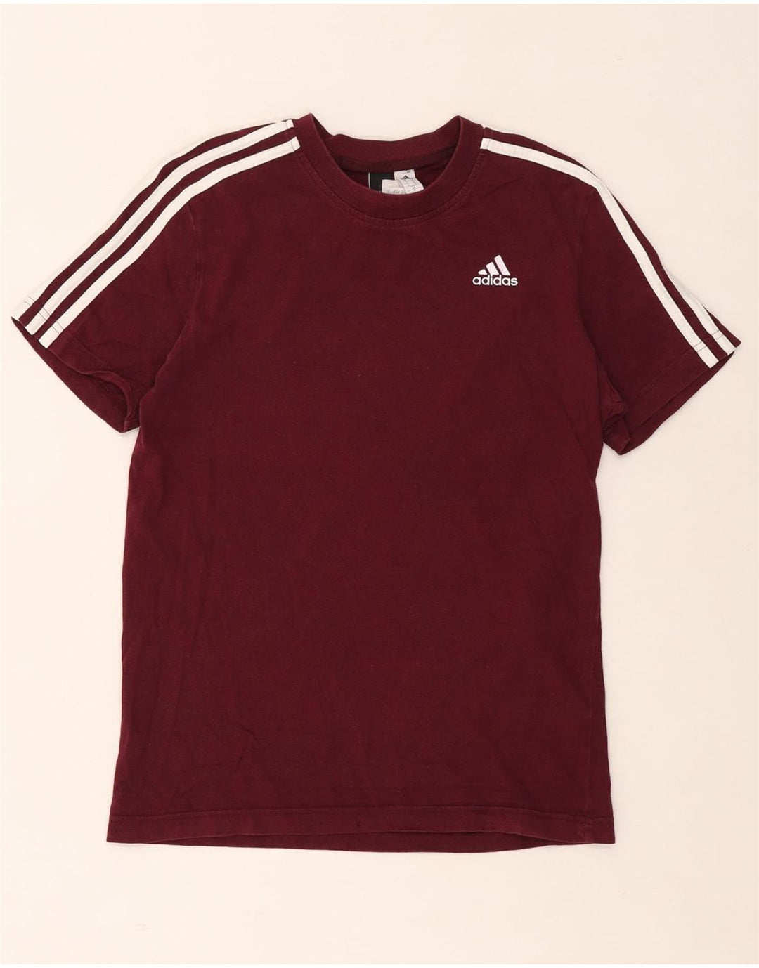 ADIDAS T-Shirt Homme Petit Bordeaux Coton