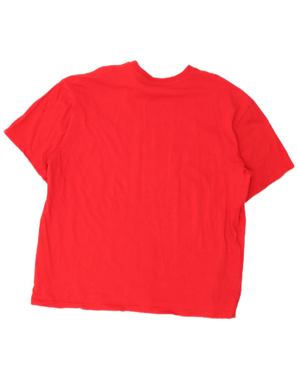 Adidas Mens Singapore Graphic T-Shirt Top XL Red Cotton