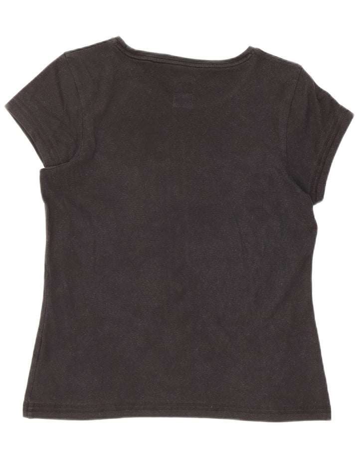 Maglietta grafica da donna Asics Top UK 12 Medium Nera