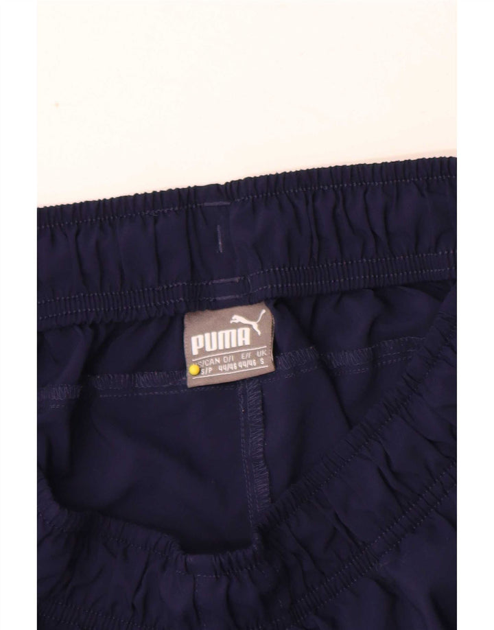 Puma Mens Sport Shorts Small Navy Blue Polyester
