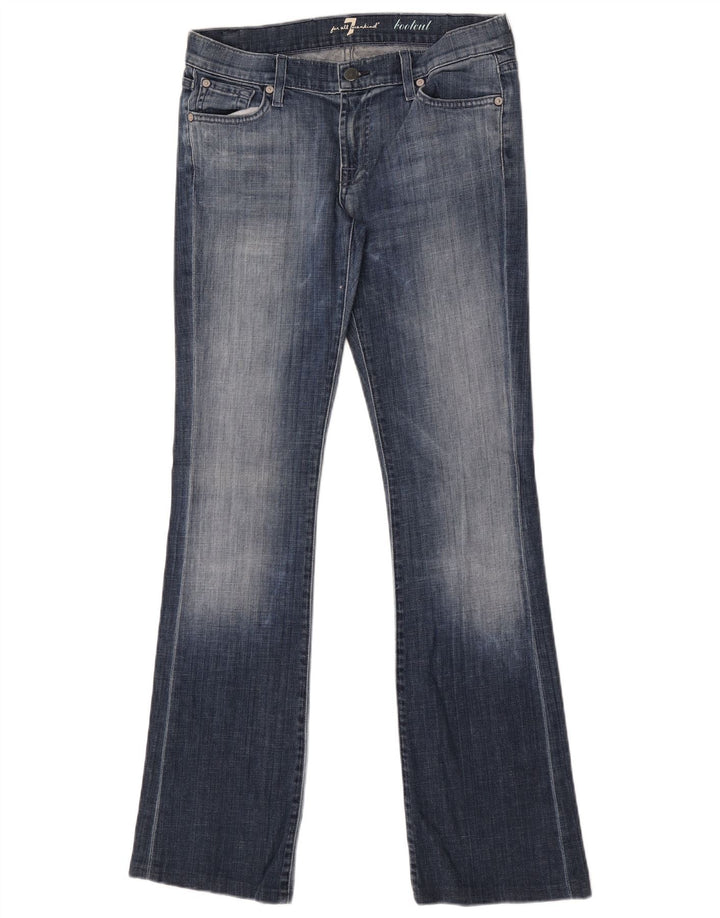7 For All Mankind Womens Bootcut Jeans W28 L33 Blue Cotton