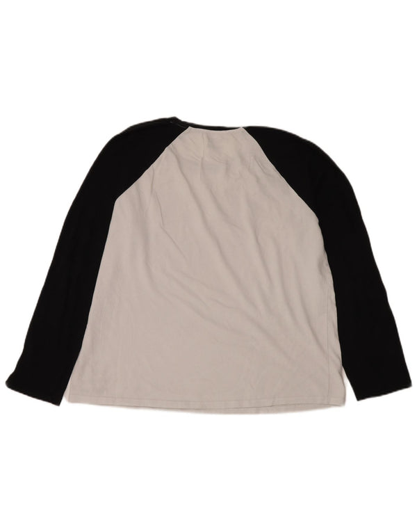 Vans Damen Graphic Top Langarm UK 18 XL Weiß Farbblock