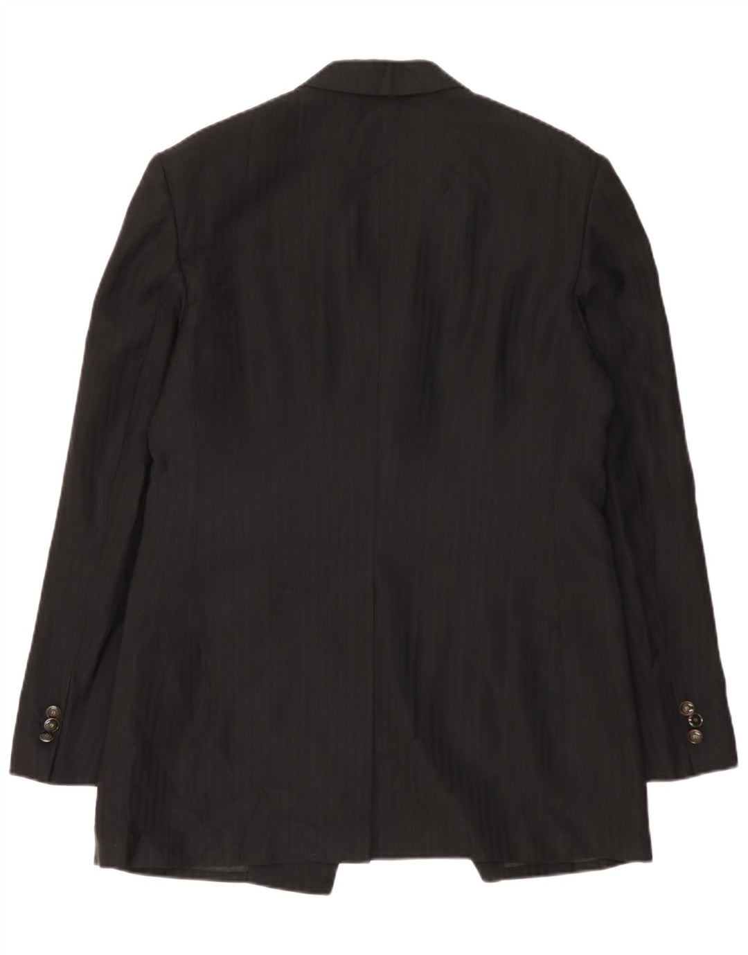 Carlo Pignatelli Mens 2 Button Blazer Jacket IT 54 2XL Black Pinstripe