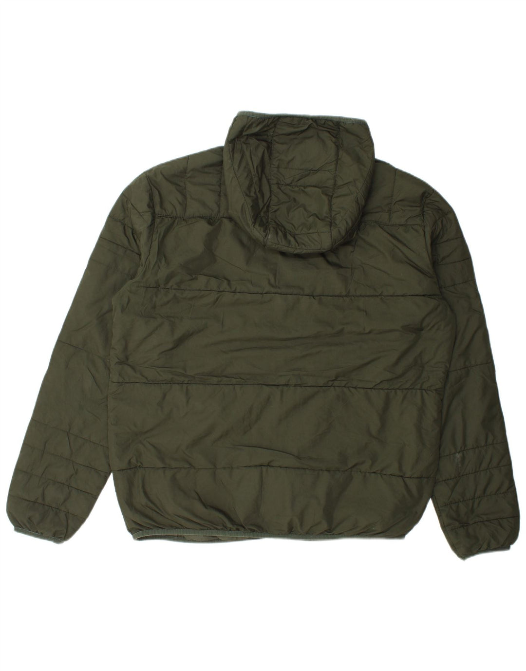 Jack & Jones Mens Hooded Padded Jacket UK 42 XL Green Polyester
