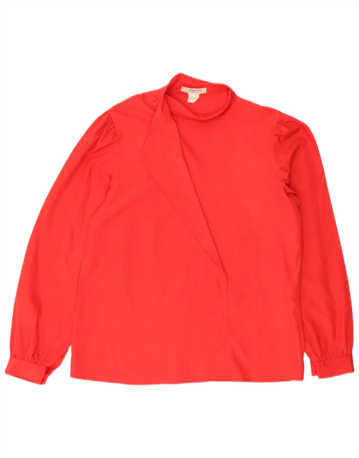 Vintage Womens Long Sleeve Blouse Top IT 46 Large Red