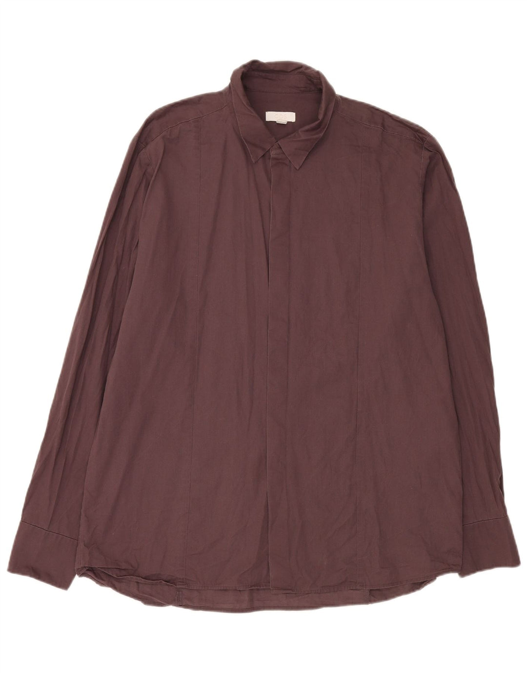 Camisa masculina Cos tamanho 43 grande algodão marrom