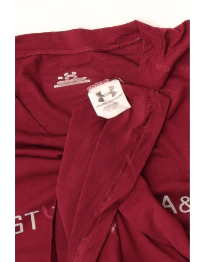 Under Armour Herren Graphic Top Langarm XL Burgund Polyester