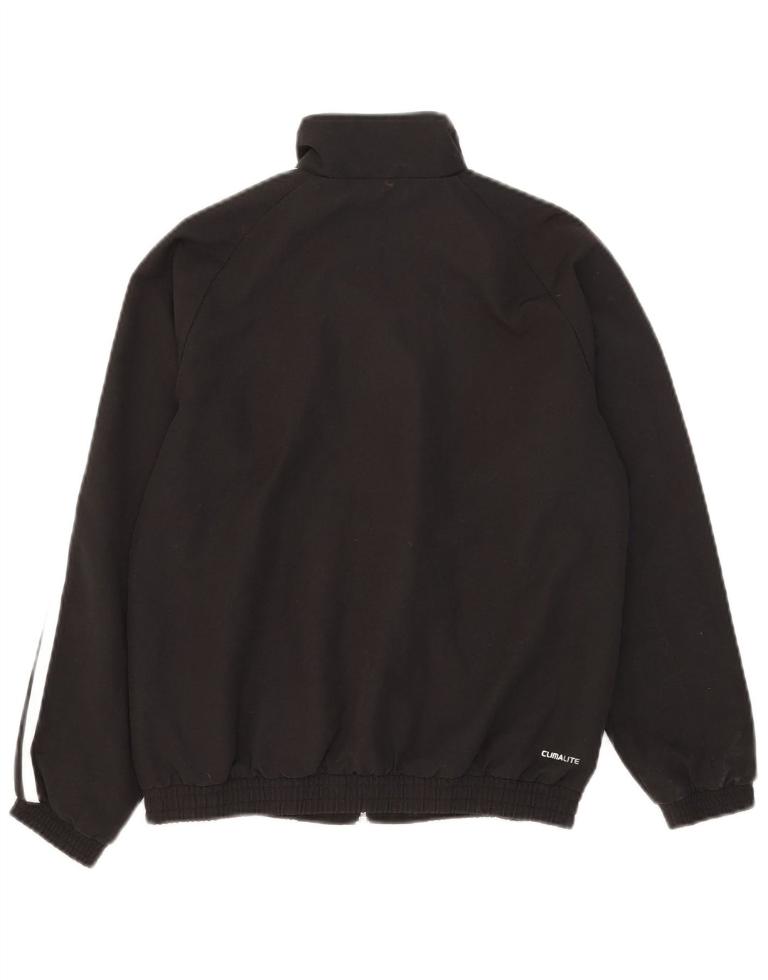 Adidas Boys Clima 365 Tracksuit Top Jacket 11-12 Years Black Polyester