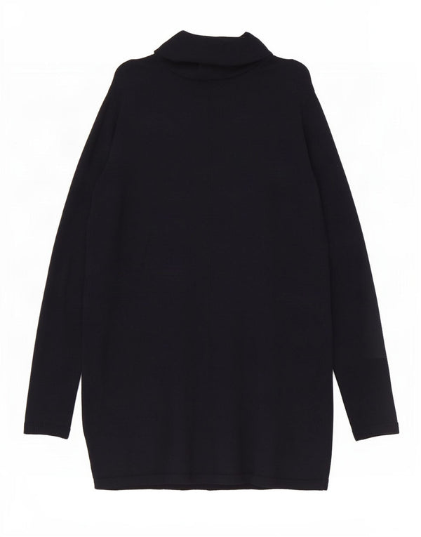Maglione cardigan aperto da donna Zara UK 12 blu navy medio
